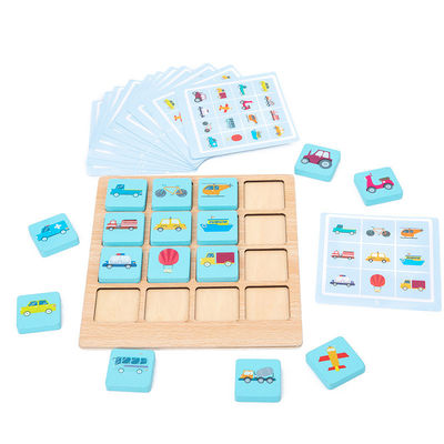 Juego de mesa de madera del rompecabezas de Montessori de los niños del ODM