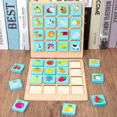 Juego de mesa de madera del rompecabezas de Montessori de los niños del ODM