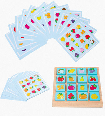 Juego de mesa de madera del rompecabezas de Montessori de los niños del ODM