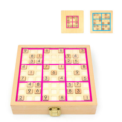 Juegos de madera no tóxicos de Sudoku para el desarrollo intelectual