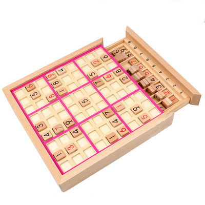 Juegos de madera no tóxicos de Sudoku para el desarrollo intelectual