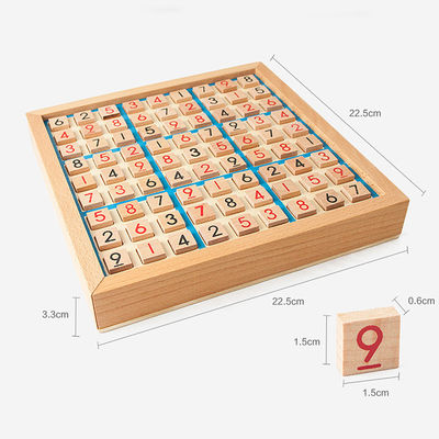 Juegos de madera no tóxicos de Sudoku para el desarrollo intelectual