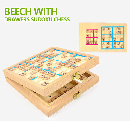 Juegos de madera no tóxicos de Sudoku para el desarrollo intelectual