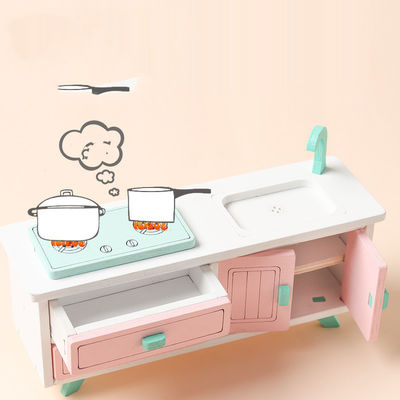 Juguetes de Mini Montessori Wooden Girls Bedroom sin las rebabas