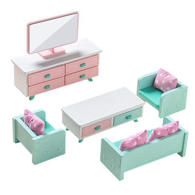 Juguetes de Mini Montessori Wooden Girls Bedroom sin las rebabas