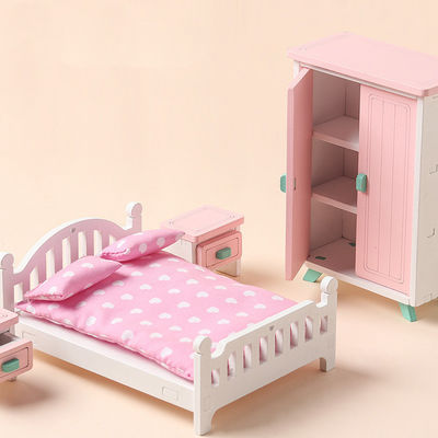 Juguetes de Mini Montessori Wooden Girls Bedroom sin las rebabas