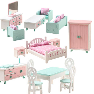 Juguetes de Mini Montessori Wooden Girls Bedroom sin las rebabas