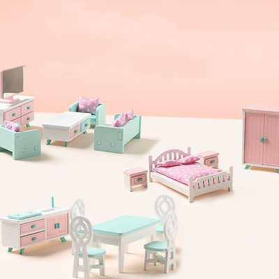 Juguetes de Mini Montessori Wooden Girls Bedroom sin las rebabas