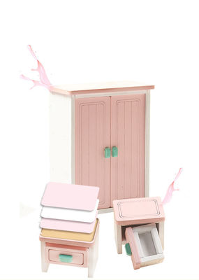 Juguetes de Mini Montessori Wooden Girls Bedroom sin las rebabas