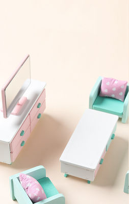 Juguetes de Mini Montessori Wooden Girls Bedroom sin las rebabas