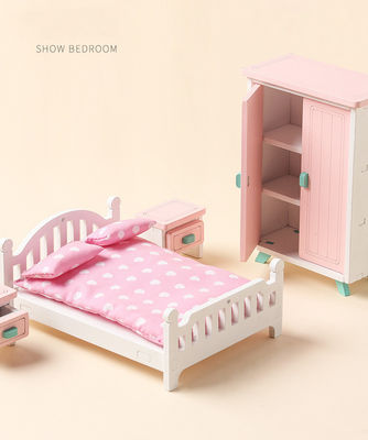 Juguetes de Mini Montessori Wooden Girls Bedroom sin las rebabas