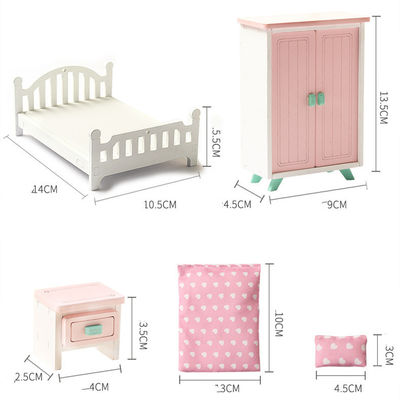 Juguetes de Mini Montessori Wooden Girls Bedroom sin las rebabas