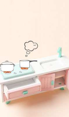 Juguetes de Mini Montessori Wooden Girls Bedroom sin las rebabas