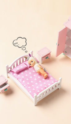 Juguetes de Mini Montessori Wooden Girls Bedroom sin las rebabas