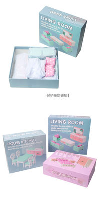Juguetes de Mini Montessori Wooden Girls Bedroom sin las rebabas