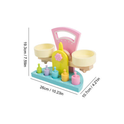 Escala de madera insípida Toy For Preschool Children de la balanza
