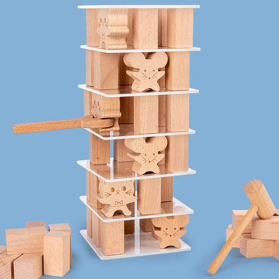 Unidad de creación de madera apilada del pino sólido de los niños
