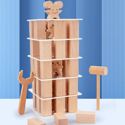 Unidad de creación de madera apilada del pino sólido de los niños