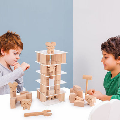 Unidad de creación de madera apilada del pino sólido de los niños