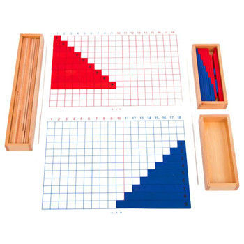 Adición de Montessori y tablero de madera de la substracción para la enseñanza temprana de las matemáticas