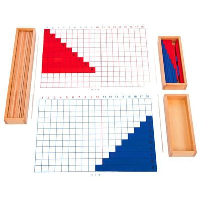 Adición de Montessori y tablero de madera de la substracción para la enseñanza temprana de las matemáticas