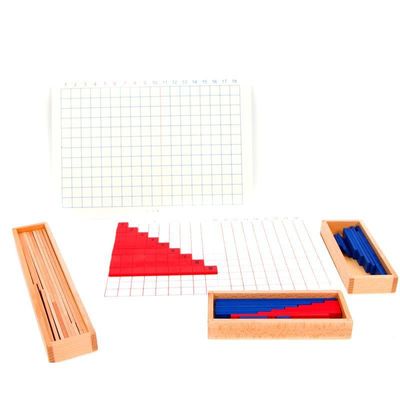 Adición de Montessori y tablero de madera de la substracción para la enseñanza temprana de las matemáticas