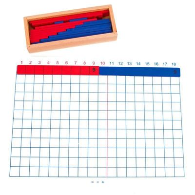 Adición de Montessori y tablero de madera de la substracción para la enseñanza temprana de las matemáticas