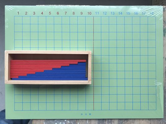 Adición de Montessori y tablero de madera de la substracción para la enseñanza temprana de las matemáticas