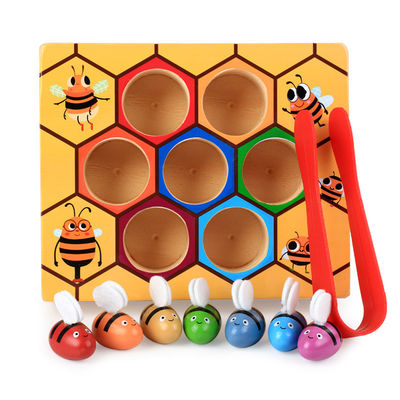 Juego de madera de la coordinación del ojo de la mano de Montessori para la educación temprana de los niños