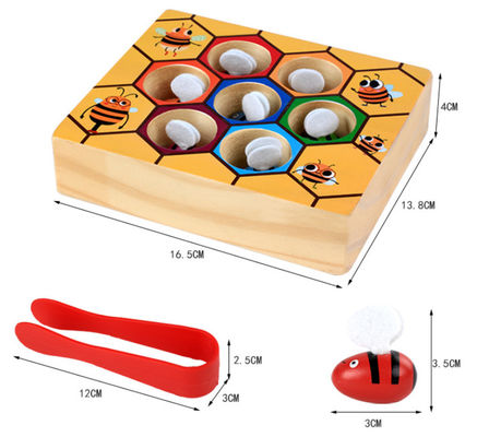 Juego de madera de la coordinación del ojo de la mano de Montessori para la educación temprana de los niños