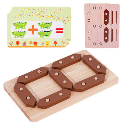 Juguete de madera del rompecabezas de la aclaración de las matemáticas de los niños
