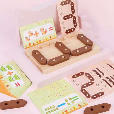 Juguete de madera del rompecabezas de la aclaración de las matemáticas de los niños