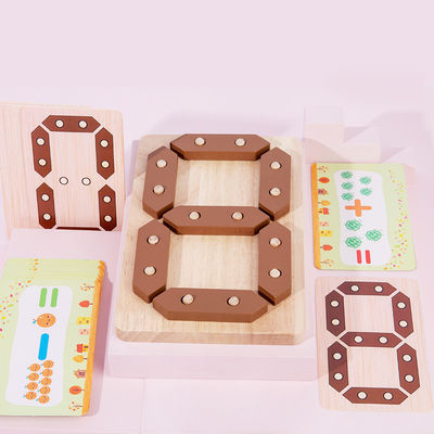 Juguete de madera del rompecabezas de la aclaración de las matemáticas de los niños