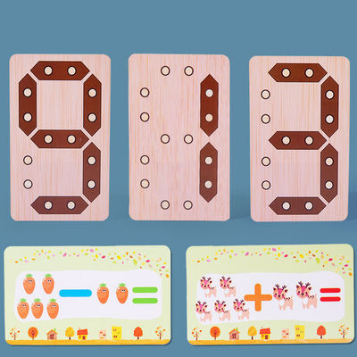 Juguete de madera del rompecabezas de la aclaración de las matemáticas de los niños