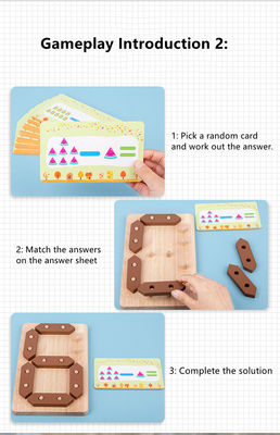 Juguete de madera del rompecabezas de la aclaración de las matemáticas de los niños