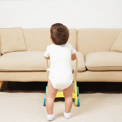 La cubierta doble Toy Shopping Trolley de madera de los niños