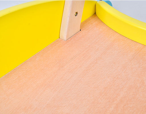 La cubierta doble Toy Shopping Trolley de madera de los niños
