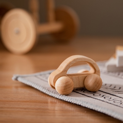 regalo Toy Beech Wood Car Educational Montess del nogal negro del coche de Toy Maple Car Mahogany Classic de las unidades de creación del bebé 9/Style