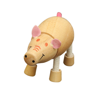 El pequeño animal de la simulación de madera bloquea las unidades de creación de la niñez de Forest Farm Animal Dolls Early