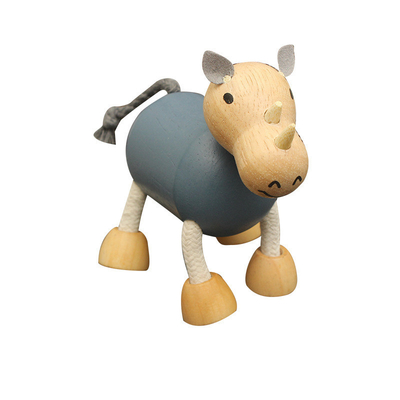 El pequeño animal de la simulación de madera bloquea las unidades de creación de la niñez de Forest Farm Animal Dolls Early