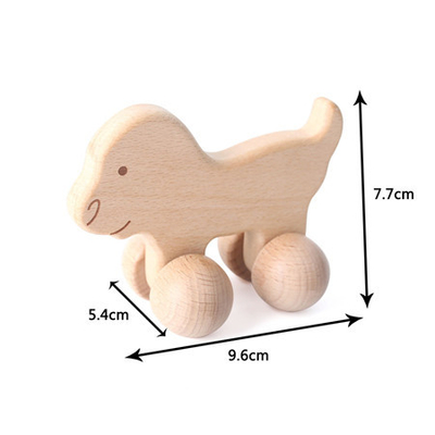 regalo Toy Beech Wood Car Educational Montess del nogal negro del coche de Toy Maple Car Mahogany Classic de las unidades de creación del bebé 9/Style