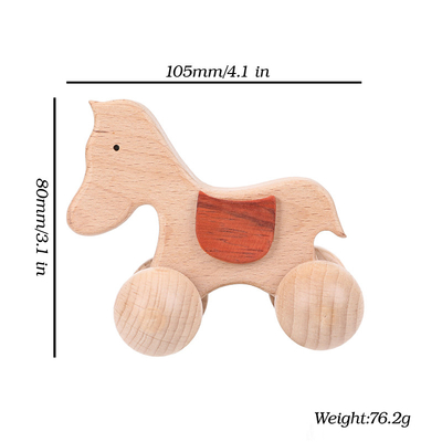 regalo Toy Beech Wood Car Educational Montess del nogal negro del coche de Toy Maple Car Mahogany Classic de las unidades de creación del bebé 9/Style