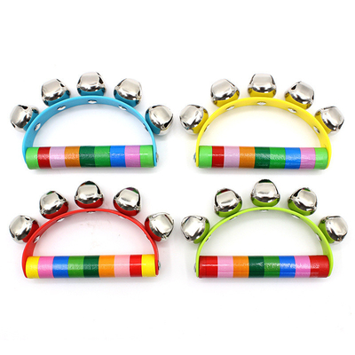 Traqueteo de madera musical Montessori para el bebé de los juguetes del pesebre del bebé educativo