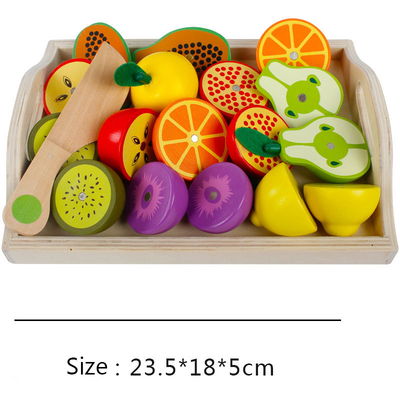 La cocina de Montessori finge a Toy For Children Cutting Fruit Vegeta