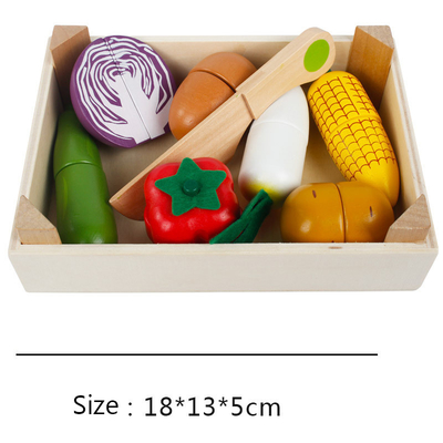 La cocina de Montessori finge a Toy For Children Cutting Fruit Vegeta