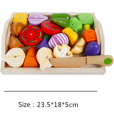 La cocina de Montessori finge a Toy For Children Cutting Fruit Vegeta