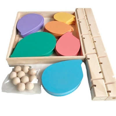 Montessori Toy Blocks Wooden Music Tree educativo con la madera de mármol de la inteligencia de los niños de los niños del bebé del juego de la pista del funcionamiento de la bola