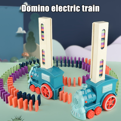 Bloques de madera eléctricos DIY educativo de colocación automático del dominó de los niños