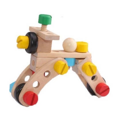 El coche Toy Solid Wood Assembly Intelligence de la asamblea del desmontaje de la inteligencia de la ventaja de niños 30 pedazos atornilla el juguete