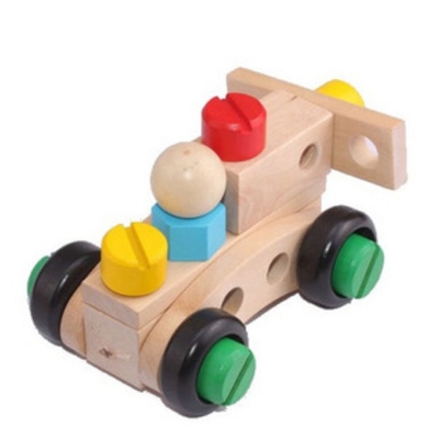 El coche Toy Solid Wood Assembly Intelligence de la asamblea del desmontaje de la inteligencia de la ventaja de niños 30 pedazos atornilla el juguete